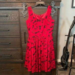 Pinup Girl Clothing Red Fetish Lana Dress